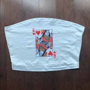 Queen Card Tube top